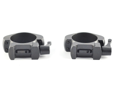 Кольца Nikko Stirling Diamond QR, быстросъемные на Weaver, 30мм, низкие, сталь NSMQR30WL