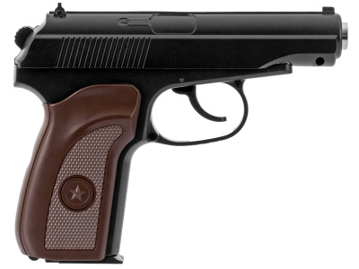 Пистолет страйкбольный Stalker SAPS Spring (ПМ) + имитатор ПБС кал.6 мм, металл, 80 м/с (SA-33071PS)