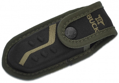 Нож складной разделочный с крюком Buck Pursuit Large 0660GRG-B сталь 420HC, рукоять GFN/Versaflex, Back-Lock, закалка BOS