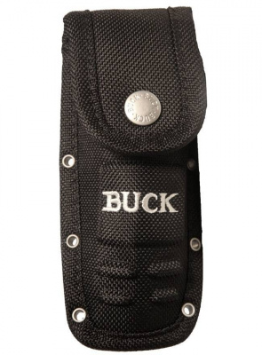 Нож складной Buck Folding Alpha Hunter 0279BKS-B сталь 420HC, рукоять чёрный каучук, замок Liner-Lock, закалка BOS