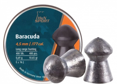 Пуля пневматическая HN Baracuda кал. 4,5 мм (0,69 г, 400 шт.) РВ392