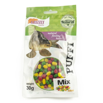 Воздушное пенотесто Fluoro PUFFI Grizzly baits Конопля, Смородина, Клубника 30гр.
