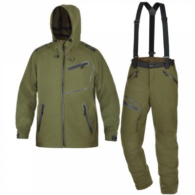 Костюм демисезонный "Сапсан I" из мембранной ткани softshell, хаки (98161-6)