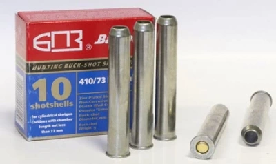 Патрон 410/73 картечь 8 мм оцинкованная гильза Магнум БПЗ