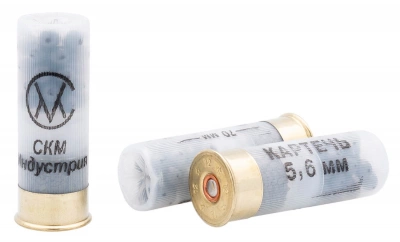Патрон 12/70  СКМ  картечь 5,6мм  36г порох Россия Гусь 
