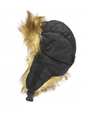 Шапка-ушанка Тикси/Регион, Мех Канадский Волк, Плащевка Taslan р. L/XL 