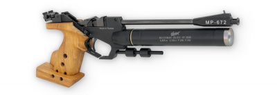 Пистолет пневматический (PCP) спортивный газобаллонный МР-672-02 кал. 4,5мм