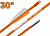 Стрела лучная фиберглассовая Centershot Sonic 30" оперение Parabolic 3" оранжевая