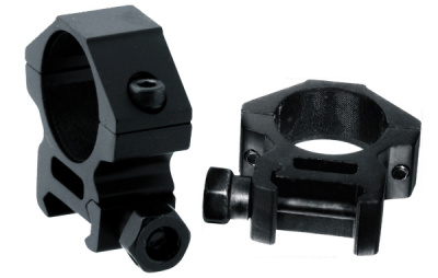 Кольца Leapers UTG AccuShot 25.4 мм на Weaver  низкие h-10 mm (RGWM-25L2)