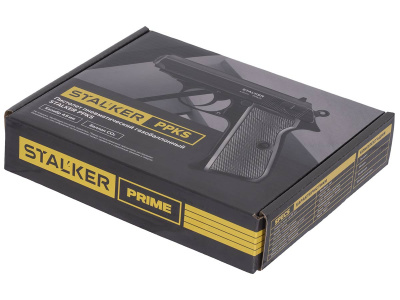 Пистолет пневматический Stalker PPKS (Walther PPK/S) кал.4,5 мм, металл, 90 м/с, Blowback (ST-21062P)