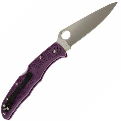 Нож складной Spyderco Endura 4 Lockback Purple C10FPPR сталь VG-10, рукоять фиолетовый FRN