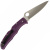 Нож складной Spyderco Endura 4 Lockback Purple C10FPPR сталь VG-10, рукоять фиолетовый FRN
