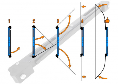 Лук традиционный складной Centershot Tactical черный 58'' (140 см), 35 lbs (усилие 16 кг)