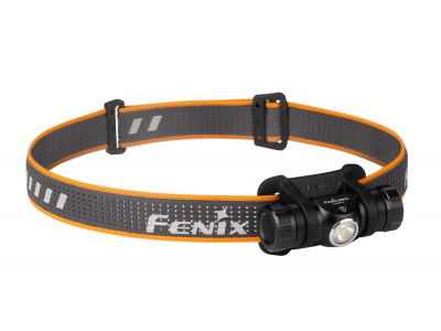 Фонарь налобный Fenix HM23 240 люмен + 2 красных диода, свет до 88 метров, аккумулятор 1шт.х14500 Li-Ion/1шт.хАА