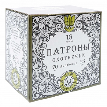 Патрон 16/70 №1 б/к 30 г  СКМ