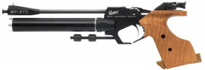 Пистолет пневматический (PCP) спортивный газобаллонный МР-672-02 кал. 4,5мм