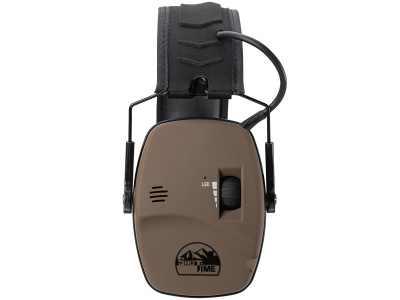Наушники активные ShotTime 44 Pro стрелковые, NRR 23dB, вход AUX 3,5мм, цвет  Tan (EST-44T)