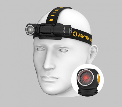 Фонарь налобный Armytek Wizard C2 WR Magnet USB Белый и красный свет/1100 лм/ до 98 м (F06901C)