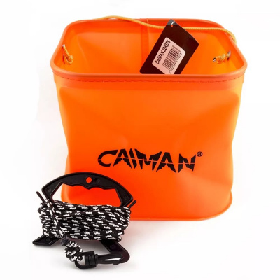Ведро складное квадратное Caiman EVA (объём 10 л, диаметр 24 см)