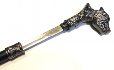 Трость с клинком "Ульф" длина 95 см, клинок без заточки 30 см (xxs02)