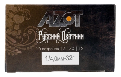 Патрон 12/70 №1 32 г  Русский охотник   Азот