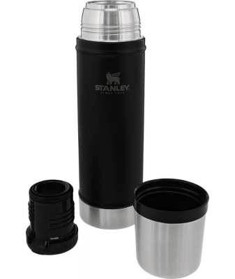 Термос STANLEY Classic 0.47L. Черный (15ч. -тепло/холод) 