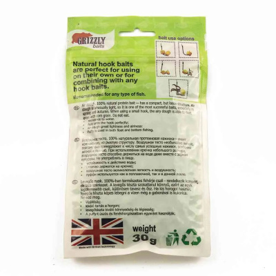 Воздушное пенотесто Fluoro PUFFI Grizzly baits Конопля, Смородина, Клубника 30гр.