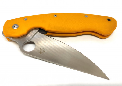 Нож складной Steel Claw "Боец-3" сталь D2, рукоять G10, замок Liner-Lock, цвет жёлтый