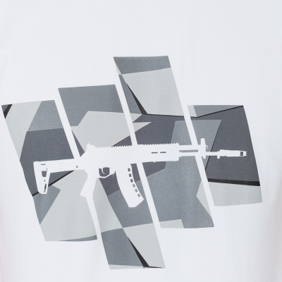 Футболка с принтом "АК-12 Gen2"; белая; размер XXL (KKF000089)