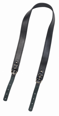 Ремень погонный с противоскользящей накладкой, кожа, цвет черный (220340033)