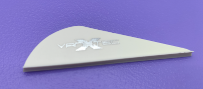 Оперение Interloper Vanetec 2" цвет белый, вес 0,3 г, длина 4,9 см., высота 1,3 см