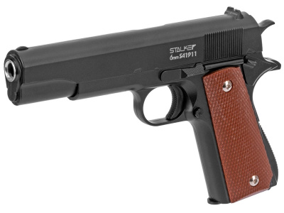 Пистолет страйкбольный Stalker SA1911 Spring (Colt 1911), кал.6 мм, металл, до 80 м/с