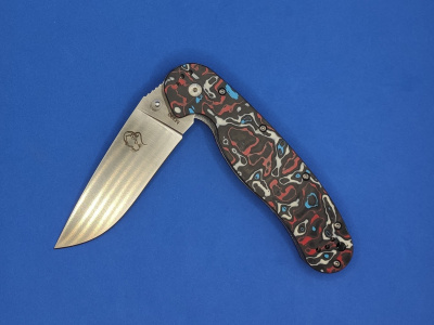 Нож складной Steel Claw "Rat01m" сталь M390, рукоять Carbon, замок Liner Lock
