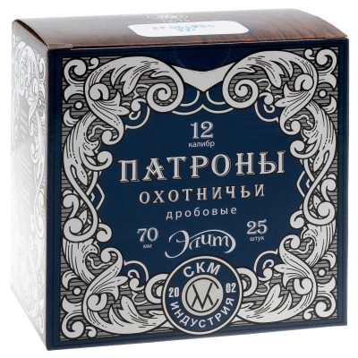 Патрон 12/70 №0 32 г, порох импортный,  Элит СКМ