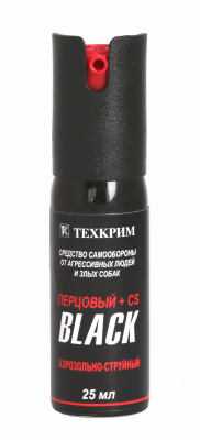 Газовый баллон аэрозольно-струйный "Black"  25 мл