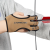 Перчатка для стрельбы из лука TopArchery неопрен, цвет коричневый, р.М (7-8 см)