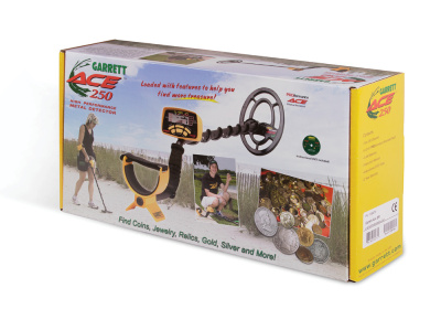 Металлодетектор Garrett ACE 250 #1139080 (водонепроницаемая катушка 6,9", частота 6,5 кГц, поиск 25-60 см, 4хАА)