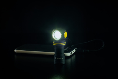 Фонарь налобный Armytek Elf C1 Micro-USB Теплый/1000 лм/ до 103 м, 1x18350 (F05002W)