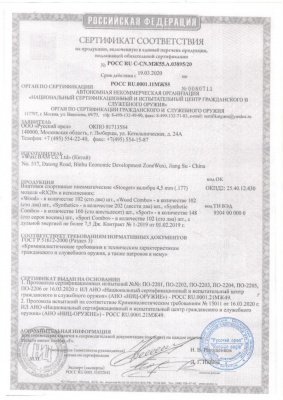 Пневматическая винтовка Stoeger RX20 Sport combo кал. 4,5мм (82074)