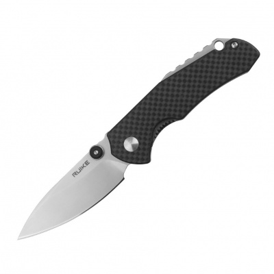 Нож складной Ruike P671-CB сталь Sandvik 14C28N, рукоять Carbon Fiber/G10, Liner-Lock