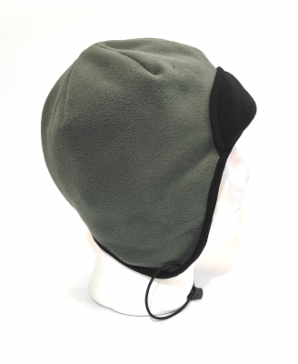 Шапка LLM Кузьмич с козырьком ткань виндблок-непродуваемая (синтепон, подкладка флис) цвет Хакки лес