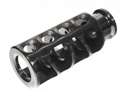 Пламегаситель Тактика-Тула "ЕГЕРЬ" (Сайга-12/ВПО-205)  с элементами ДТК, резьба М22х0,75 (20045)