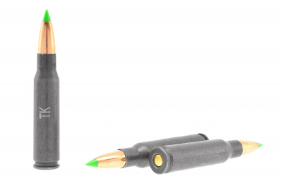 Патрон нарезной 308 WIN FMJ пуля Коника 170gr/11,0 гр. пластиковая пуля в латунной оболочке (Техкрим)