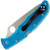 Нож складной Spyderco Endura 4 Lockback Blue C10FPBL сталь VG-10, рукоять голубой FRN