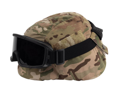 Маска стрелковая ShotTime Puma, защитная, чёрная, линза серая  (GST-037-BLK-G)
