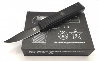 Нож складной с фронтальным выбросом Steel Claw "ТТ02в" сталь D2, рукоять G10, замок Out-the-Front Double Auto