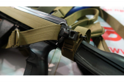 Тактический оружейный ремень "ДОЛГ-М3" (чёрный) быстросъемный под QD антабки  