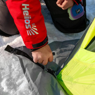 Комплект ввертышей для зимней палатки на льду (-45°С) Helios HS-ISA-GG-4 цв.серо-зеленый (4шт./уп.)