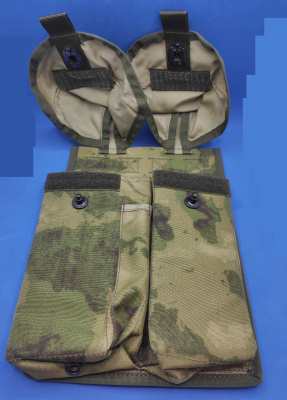 Подсумок для 4-ёх магазинов АК с-ма MOLLE (цв.Мох) РО7832