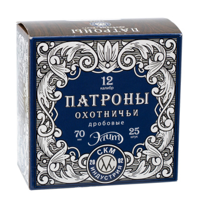 Патрон 12/70 №3 б/к 36 г импорт. Элит  СКМ